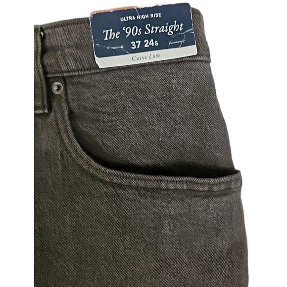 Abercrombie & Fitch ~Woman 37/24S~Brown Ultra High Rise Straight Jean Curve Love - Picture 2 of 16